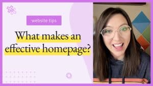 What makes an effective homepage?