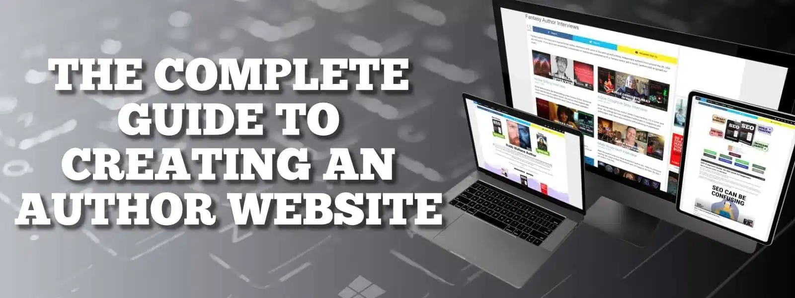 How do I create an author's website?
