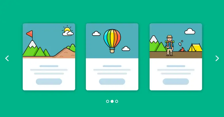 What is the sliding banner on a website called?