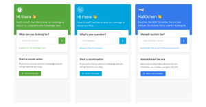What is an example of a website widget?