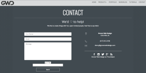 What makes a good contact page on website?