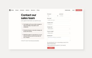 How do I layout a contact page?