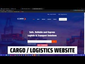 How do I create a logistics website in WordPress?