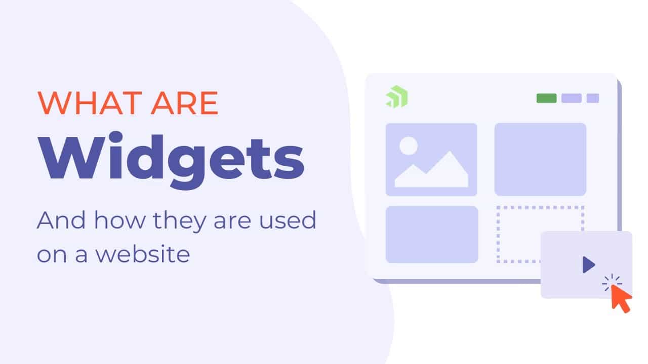 What are widgets in a website?