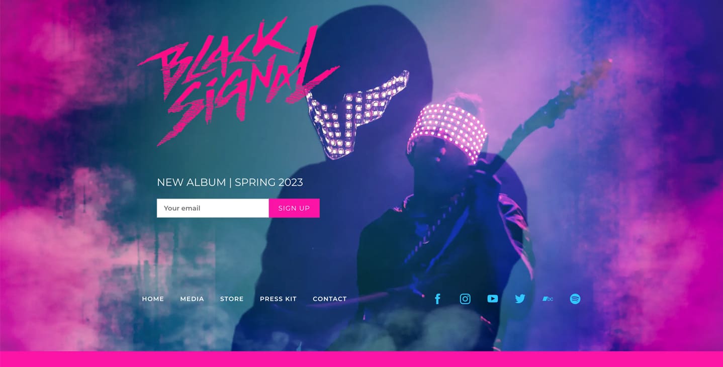 How do I make a good musician website?