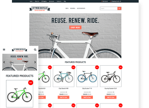 bike shop website