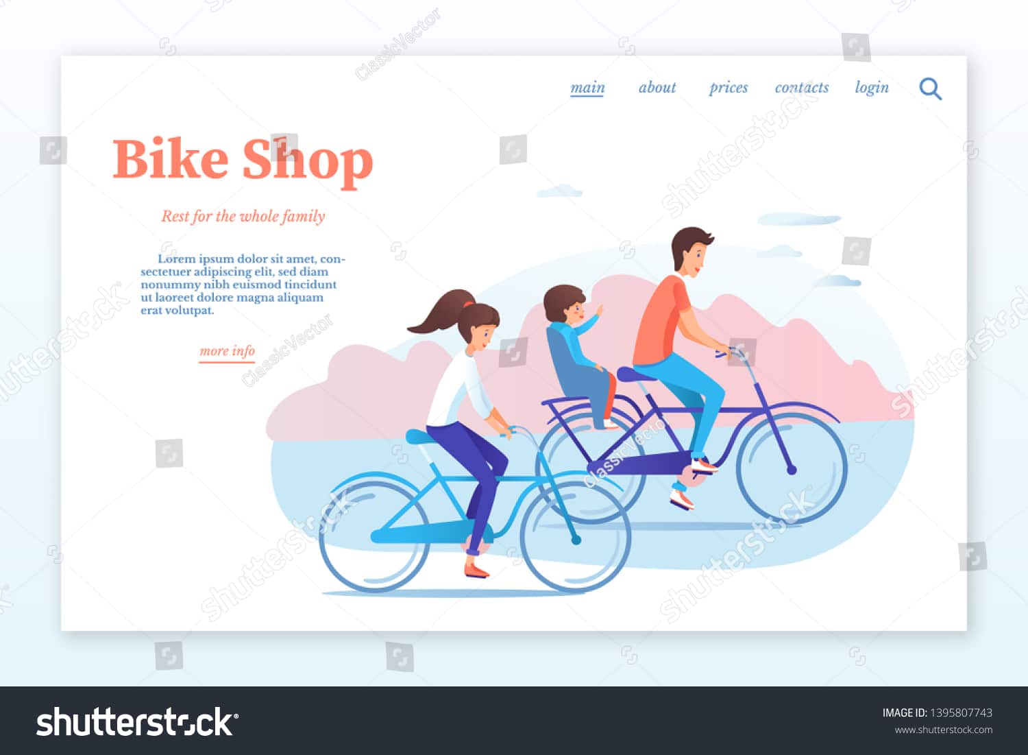 bicycle shop website design