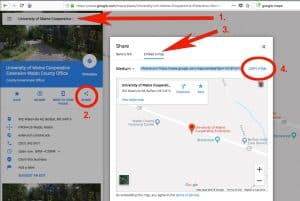 location map on my website