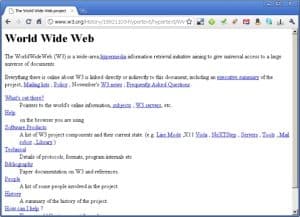 first website in 1991?