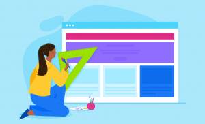 describe the look of a website?