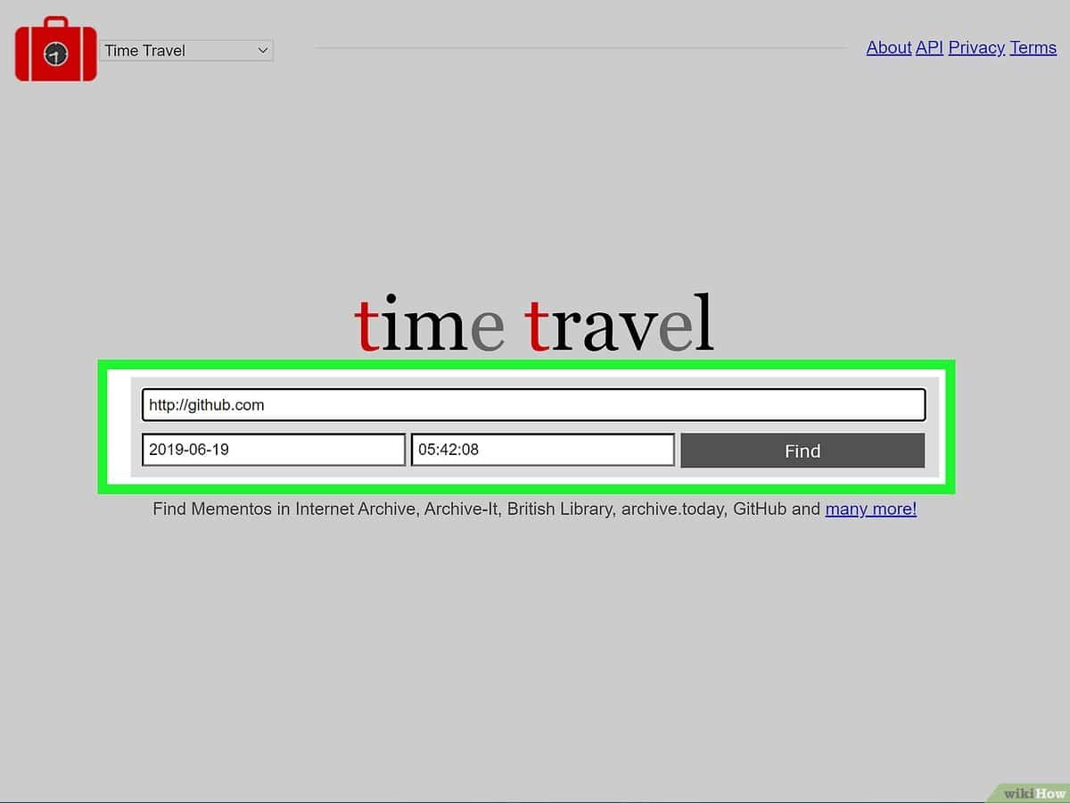 How do I access old websites?