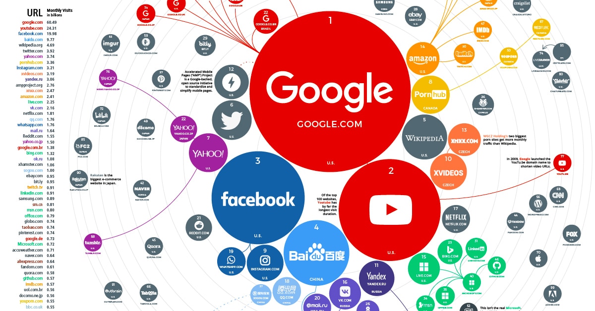 What type of website is most popular?